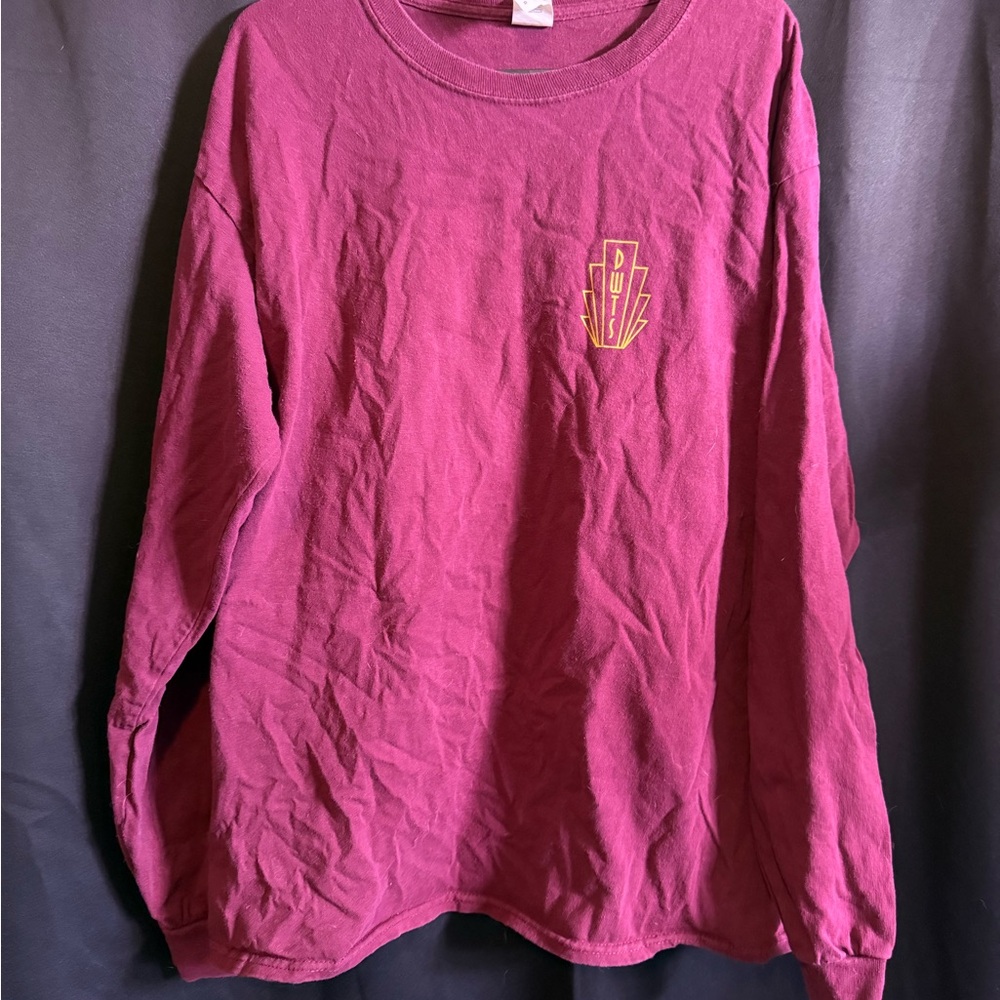 Burgundy DWTS Adult Long Sleeve Shirt